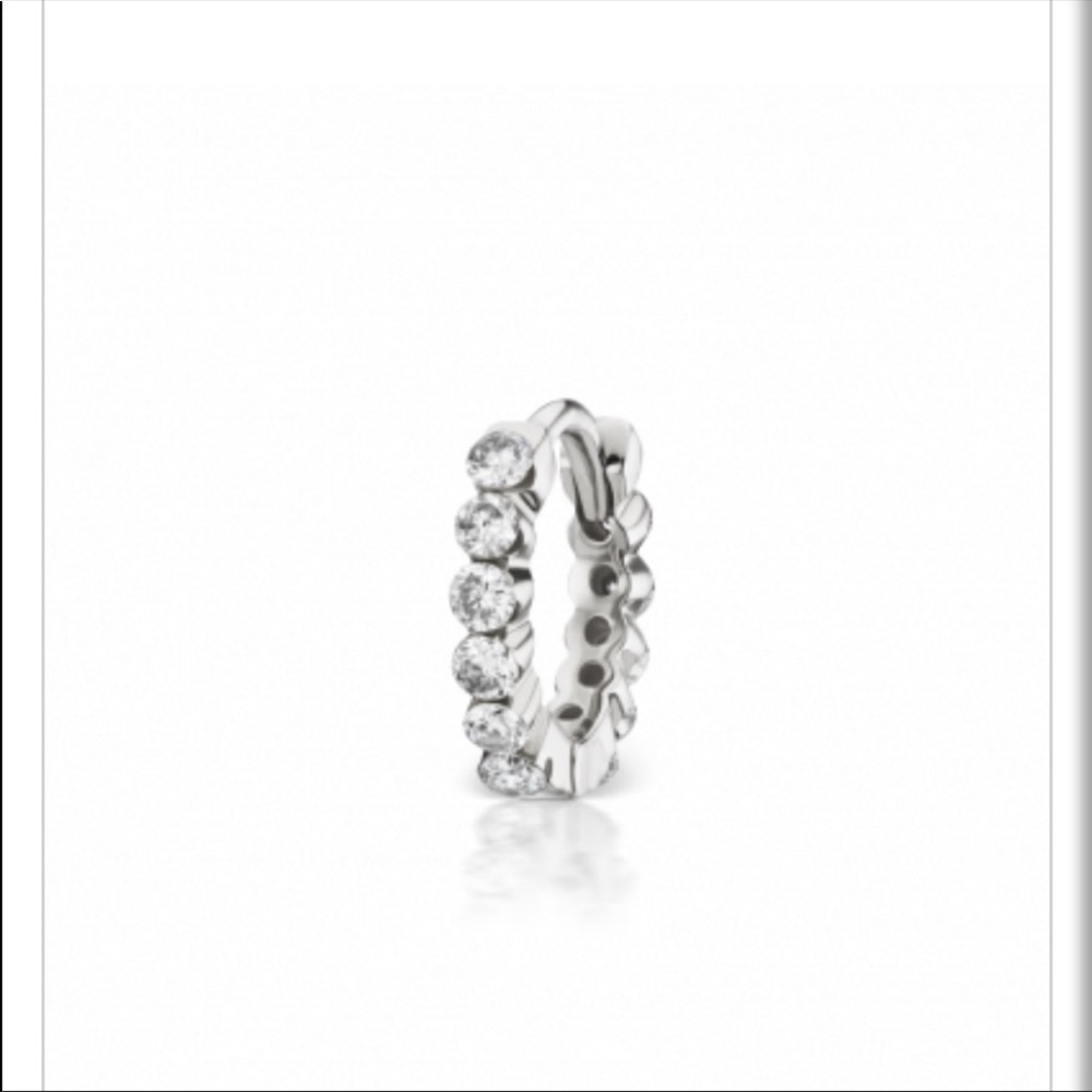 Maria Tash diamond eternity ring